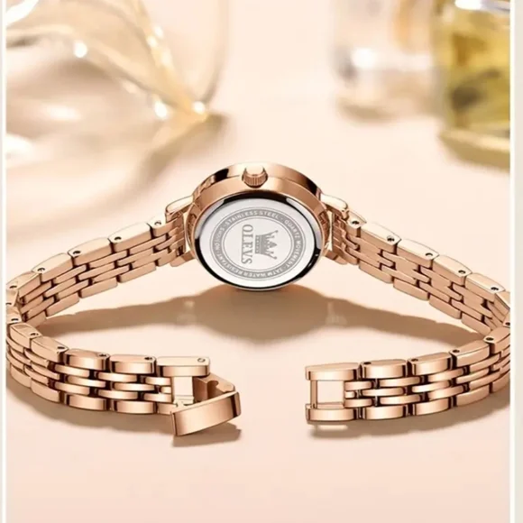 🐎 NEW! Women's Rose Gold SS Watch By OLEVS - Picture 5 of 5
